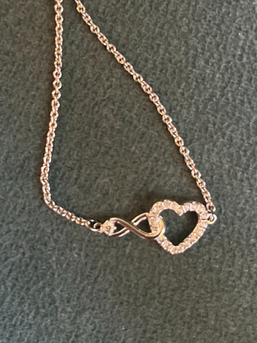 Swarovski Heart and Infinity Symbol Bracelet